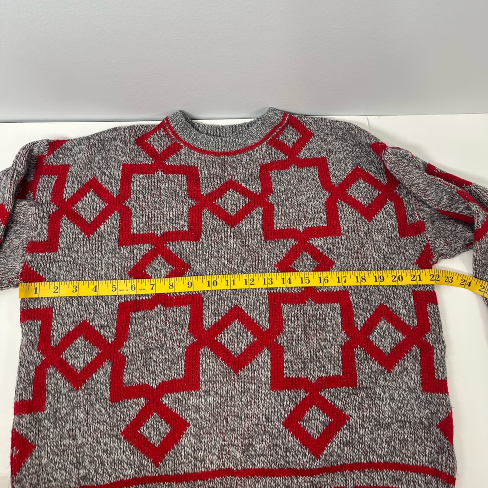 A. Benedetto Vintage Geometric Sweater Mens Medium - Picture 5 of 6